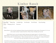 Tablet Screenshot of kimberranch.com